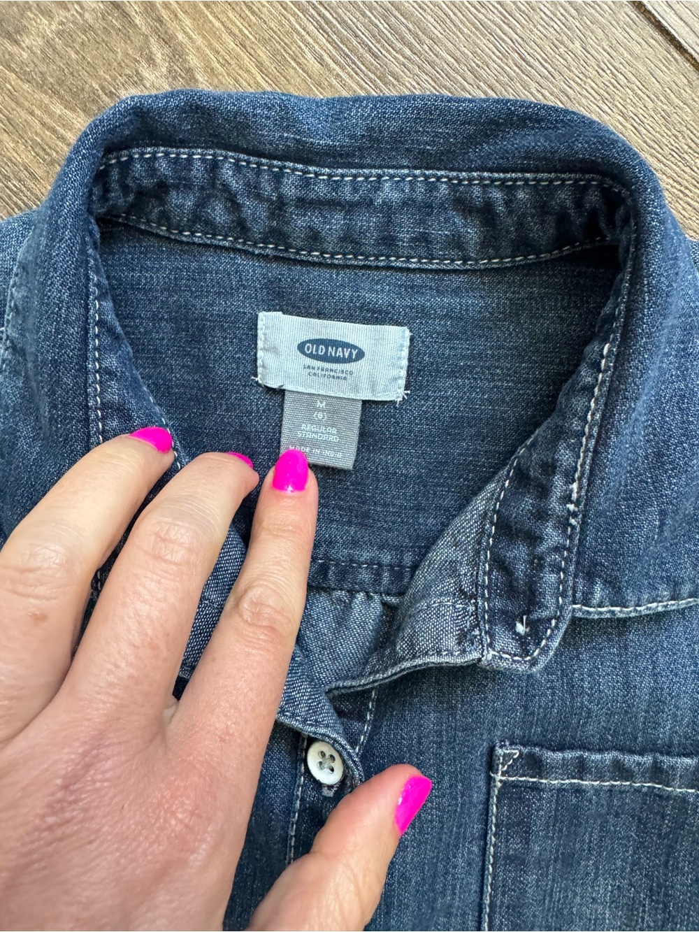 SET OF 2 Girls Size 8 Old Navy Dress Bundle Pink Velvet + Denim Shirt Dress - Picture 4 of 9